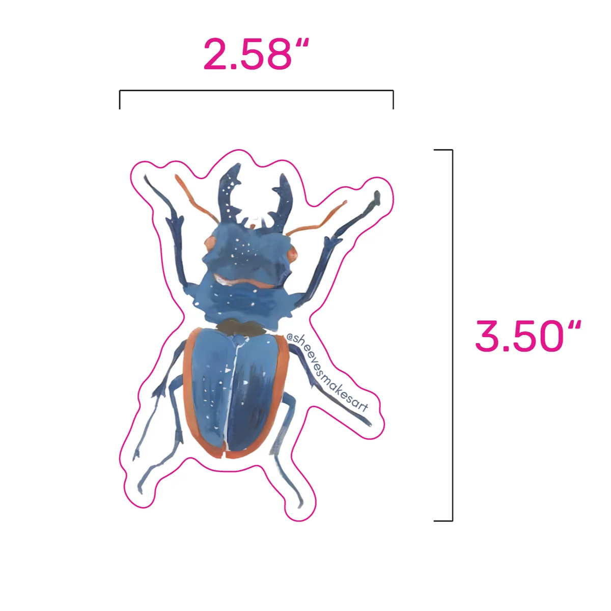 The Blue Stag Beetle - Calypso - Image 3